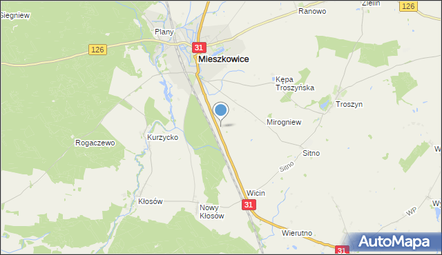 mapa Mieszkowice-Plany III, Mieszkowice-Plany III na mapie Targeo